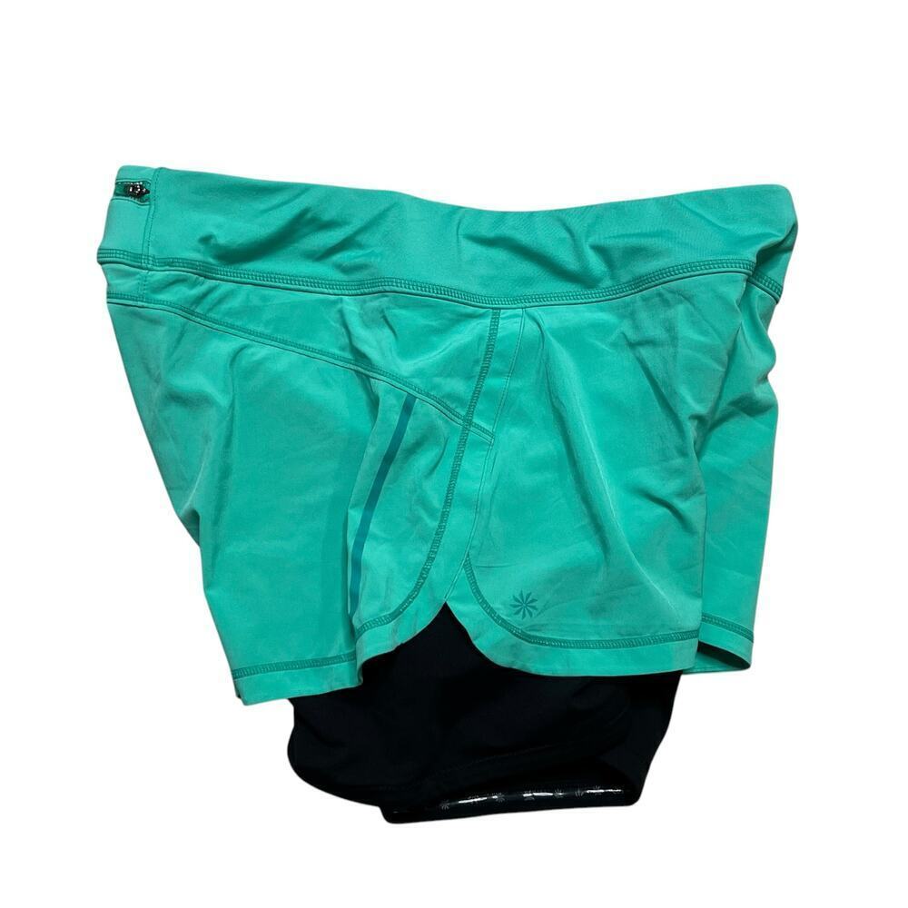 Athleta‎ Running Free 2 in 1 Lined Athletic Shorts - Activewear Yoga / Gym - L - Picture 6 of 7
